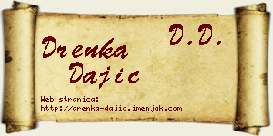 Drenka Dajić vizit kartica